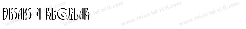 DHSans 4 Regular字体转换